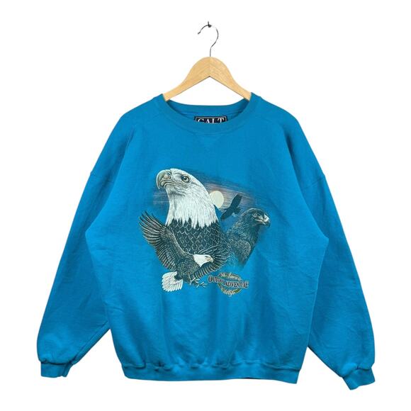 Vintage Bald Eagle Graphic Crewneck XL - Picture 1 of 7